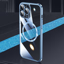 Magsafe Magnetic Electroplated PC Phone Case For iPhone 12 Pro(Silver)