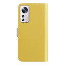 For Xiaomi 12 Pro Candy Color Litchi Texture Leather Phone Case(Yellow)