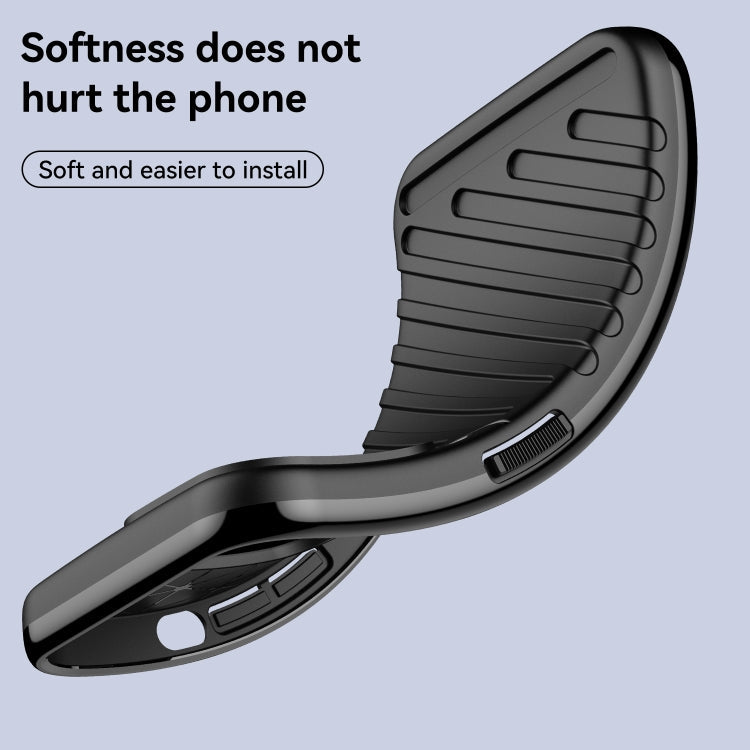For Motorola Moto E32s Thunderbolt Shockproof TPU Protective Soft Phone Case(Black)
