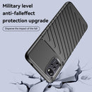 For Motorola Moto E32s Thunderbolt Shockproof TPU Protective Soft Phone Case(Black)