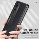For Samsung Galaxy Z Fold3 5G Retractable Hinge TPU + PC Phone Case with Protective Film(Black)