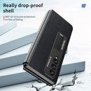 For Samsung Galaxy Z Fold3 5G Retractable Hinge TPU + PC Phone Case with Protective Film(Black)