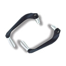 2 PCS Motorcycle Modification Accessories Striped Horn Shape Gear Brake Clutch Handbrake(Silver)