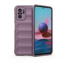 For Xiaomi Redmi Note 10 4G Magic Shield TPU + Flannel Phone Case(Purple)