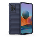 For Xiaomi Redmi Note 10 Pro 4G Magic Shield TPU + Flannel Phone Case(Dark Blue)