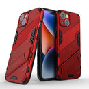 For iPhone 14 Plus Punk Armor 2 in 1 PC + TPU Phone Case (Red)