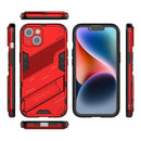 For iPhone 14 Plus Punk Armor 2 in 1 PC + TPU Phone Case (Red)