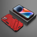 For iPhone 14 Plus Punk Armor 2 in 1 PC + TPU Phone Case (Red)