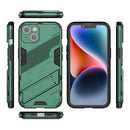 For iPhone 14 Plus Punk Armor 2 in 1 PC + TPU Phone Case (Green)