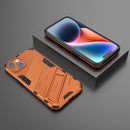 For iPhone 14 Plus Punk Armor 2 in 1 PC + TPU Phone Case (Orange)
