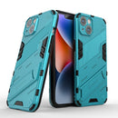 For iPhone 14 Plus Punk Armor 2 in 1 PC + TPU Phone Case (Blue)