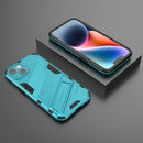For iPhone 14 Plus Punk Armor 2 in 1 PC + TPU Phone Case (Blue)