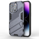 Punk Armor 2 in 1 PC + TPU Phone Case For iPhone 14 Pro(Grey)