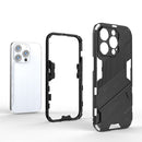 Punk Armor 2 in 1 PC + TPU Phone Case For iPhone 14 Pro(Green)