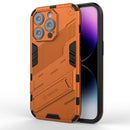 Punk Armor 2 in 1 PC + TPU Phone Case For iPhone 14 Pro(Orange)