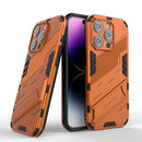 Punk Armor 2 in 1 PC + TPU Phone Case For iPhone 14 Pro(Orange)