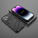 For iPhone 14 Pro Max Punk Armor 2 in 1 PC + TPU Phone Case (Black)