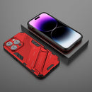 For iPhone 14 Pro Max Punk Armor 2 in 1 PC + TPU Phone Case (Red)