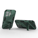 For iPhone 14 Pro Max Punk Armor 2 in 1 PC + TPU Phone Case (Green)