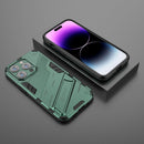 For iPhone 14 Pro Max Punk Armor 2 in 1 PC + TPU Phone Case (Green)