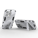 For iPhone 14 Pro Max Punk Armor 2 in 1 PC + TPU Phone Case (White)