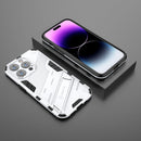 For iPhone 14 Pro Max Punk Armor 2 in 1 PC + TPU Phone Case (White)