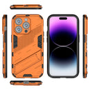 For iPhone 14 Pro Max Punk Armor 2 in 1 PC + TPU Phone Case (Orange)