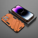 For iPhone 14 Pro Max Punk Armor 2 in 1 PC + TPU Phone Case (Orange)