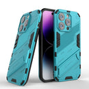 For iPhone 14 Pro Max Punk Armor 2 in 1 PC + TPU Phone Case (Blue)