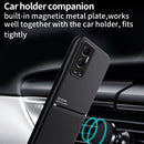 For Infinix Hot 12 Play Classic Tilt Strip Grain Magnetic Shockproof PC + TPU Phone Case(Blue)