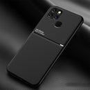 For Infinix Smart 6 Classic Tilt Strip Grain Magnetic Shockproof PC + TPU Phone Case(Black)