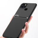For Infinix Smart 6 Classic Tilt Strip Grain Magnetic Shockproof PC + TPU Phone Case(Black)
