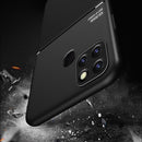For Infinix Smart 6 Classic Tilt Strip Grain Magnetic Shockproof PC + TPU Phone Case(Black)
