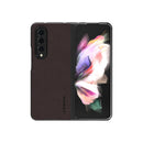 For Samsung Galaxy Z Fold4 5G LC.IMEEKE Shock-resistant Plain Leather All-inclusive Protective Case(Brown)
