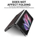 For Samsung Galaxy Z Fold4 5G LC.IMEEKE Shock-resistant Plain Leather All-inclusive Protective Case(Brown)