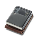 For Samsung Galaxy Z Flip4 5G LC.IMEEKE Calf Texture Leather Phone Case(Brown)