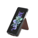 For Samsung Galaxy Z Flip4 5G LC.IMEEKE Calf Texture Leather Phone Case(Brown)