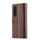 For Samsung Galaxy Z Fold4 5G LC.IMEEKE Calf Texture Leather Phone Case(Brown)