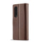 For Samsung Galaxy Z Fold4 5G LC.IMEEKE Calf Texture Leather Phone Case(Brown)