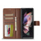 For Samsung Galaxy Z Fold4 5G LC.IMEEKE Calf Texture Leather Phone Case(Brown)