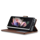 For Samsung Galaxy Z Fold4 5G LC.IMEEKE Calf Texture Leather Phone Case(Brown)
