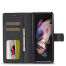 For Samsung Galaxy Z Fold4 5G LC.IMEEKE Calf Texture Leather Phone Case(Black)