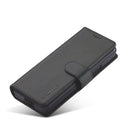 For Samsung Galaxy Z Fold4 5G LC.IMEEKE Calf Texture Leather Phone Case(Black)
