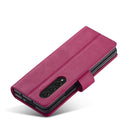 For Samsung Galaxy Z Fold4 5G LC.IMEEKE Calf Texture Leather Phone Case(Red)