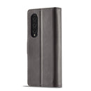 For Samsung Galaxy Z Fold4 5G LC.IMEEKE Calf Texture Leather Phone Case(Grey)