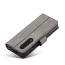 For Samsung Galaxy Z Fold4 5G LC.IMEEKE Calf Texture Leather Phone Case(Grey)