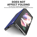 For Samsung Galaxy Z Fold4 5G LC.IMEEKE Carbon Fiber Horizontal Flip Leather Phone Case(Vertical Blue)