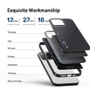 DUX DUCIS Fino Series PU + TPU Phone Case For iPhone 14 Pro Max(Black)