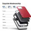 DUX DUCIS Fino Series PU + TPU Phone Case For iPhone 14 Pro Max(Red)