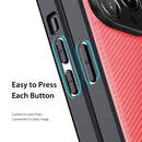 DUX DUCIS Fino Series PU + TPU Phone Case For iPhone 14 Pro Max(Red)